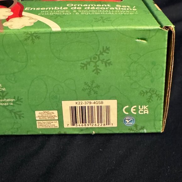 NEW Squishmallows 6 Piece Winter 2022 Holiday Ornament Set, Kellytoy - Picture 4 of 4